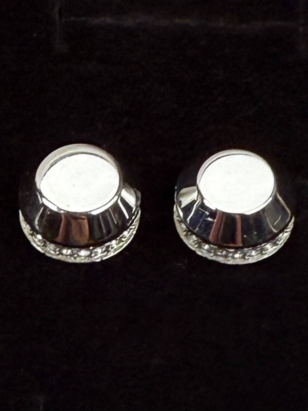 Michael Kors Barrel Stud Silvertone Round Pierced Earrings